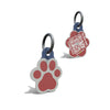 Red Paw shaped Epoxy QR Tag