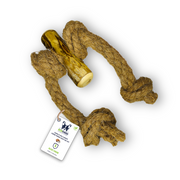 Chuck & Tug 4 Knots Coffee Wood Coco Tug Toy - S