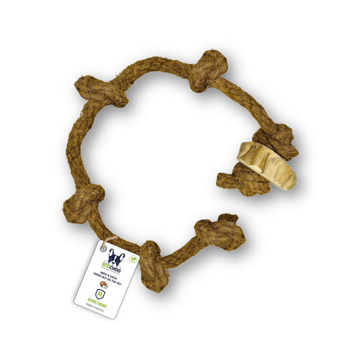 Chuck & Tug 7 Knots Gorilla Wood Coco Toy - XL