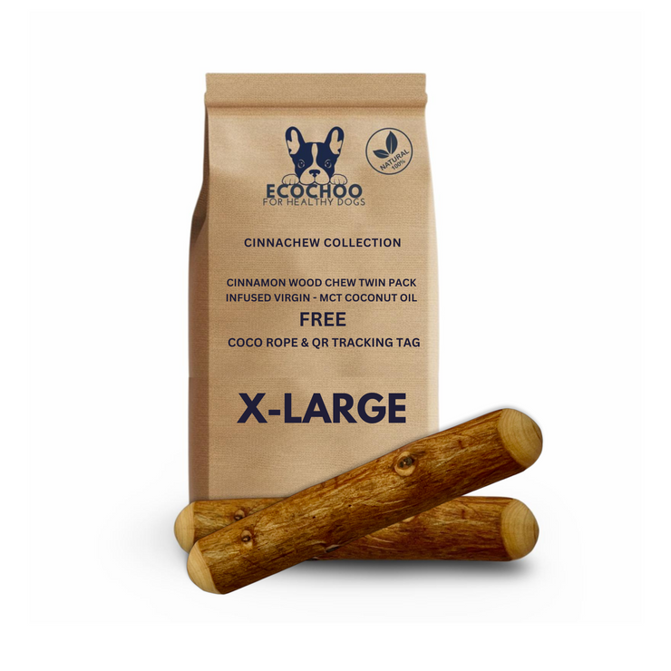 Cinnamon Wood Dog Chew Twin Pack - XL