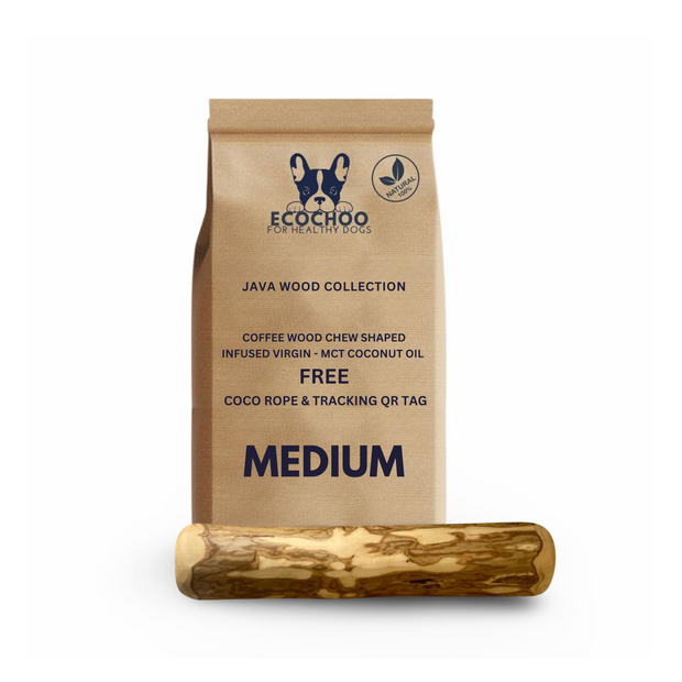 Coffee Wood Dog Chew Shaped - M