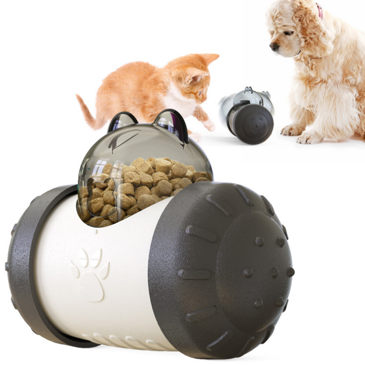 Black Pet multifunctional food dispending toy for dog & cat