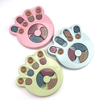 Pink Sage Paw Shaped Dog Puzzle Toy For Puppy Treat Dispenser for Dogs Training Funny Feeding for IQ training