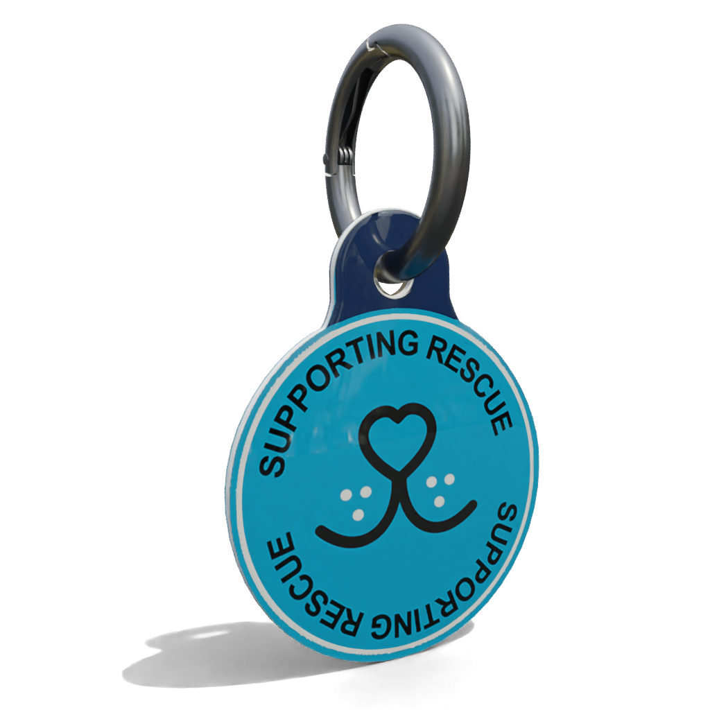 Epoxy Round Rescue Dog