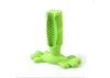 Green Brush Stick Dog Chew Toy Toothbrush