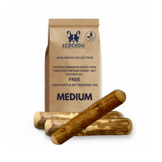 2 Coffee & 1 Cinnamon Wood Chew Three Pack with - M