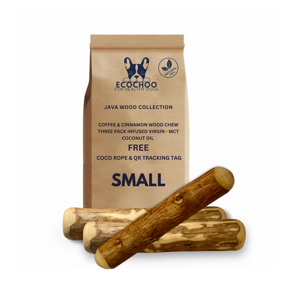 2 Coffee & 1 Cinnamon Wood Chew Three Pack with - S