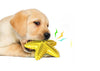 Yellow Star Fish Dog Chew Teeth Cleaning Toy